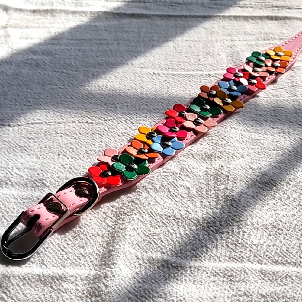 SMALL Flower Decor Dog Collar